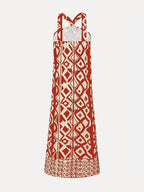 Robe maxi avec imprimé géométrique - Amelia - Cheneris