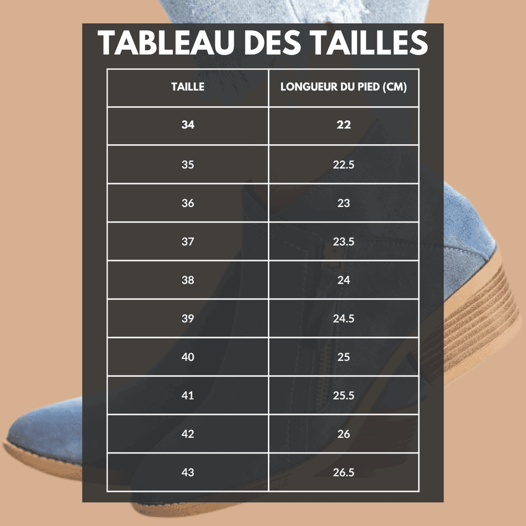 Bottines en cuir pour femmes – Josiane - Cheneris