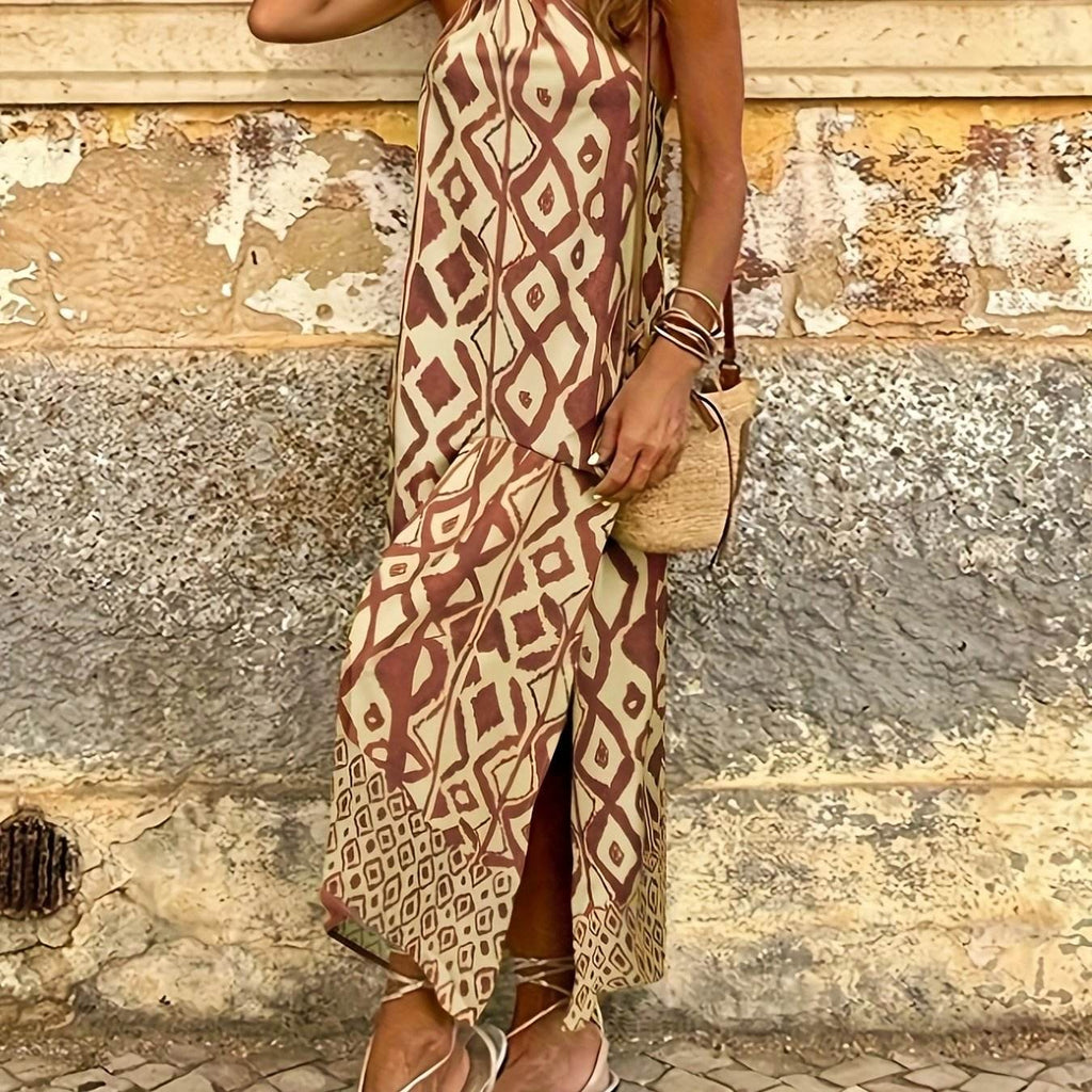 Robe maxi avec imprimé géométrique - Amelia - Cheneris