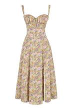 Robe florale avec galbe à la taille - Blommig - Cheneris