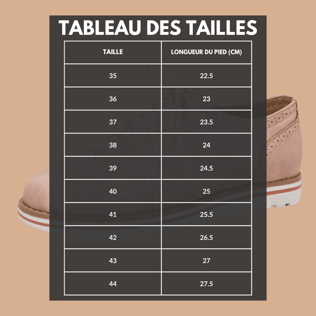 Chaussures en cuir à lacets pour femmes – Claire - Cheneris