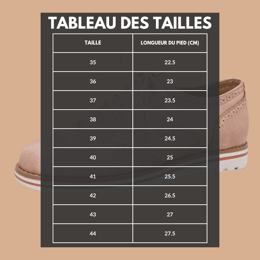 Chaussures en cuir à lacets pour femmes – Claire - Cheneris