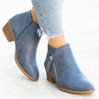 Bottines en cuir pour femmes – Josiane - Cheneris