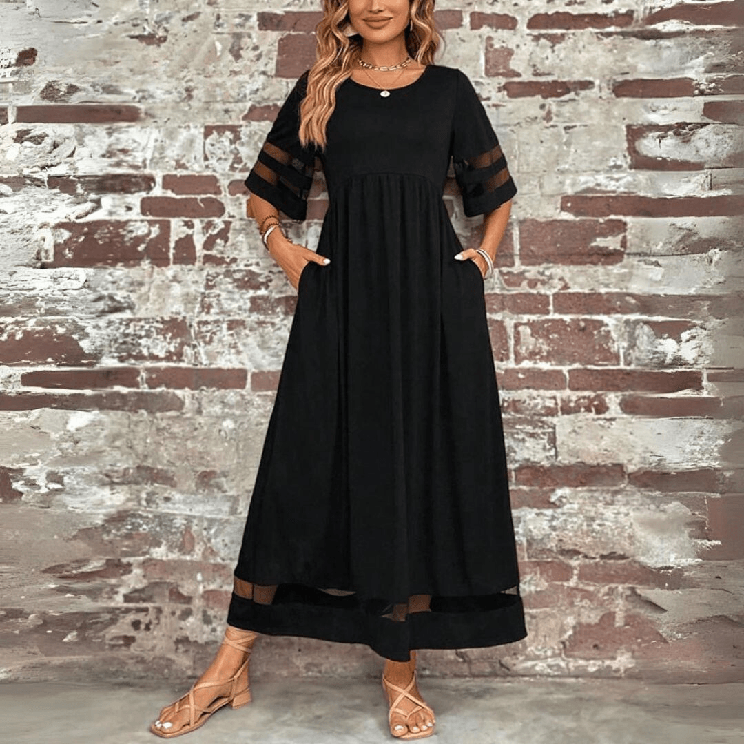 Robe Midi pour une Élégance Sans Effort - Aubrey - Cheneris