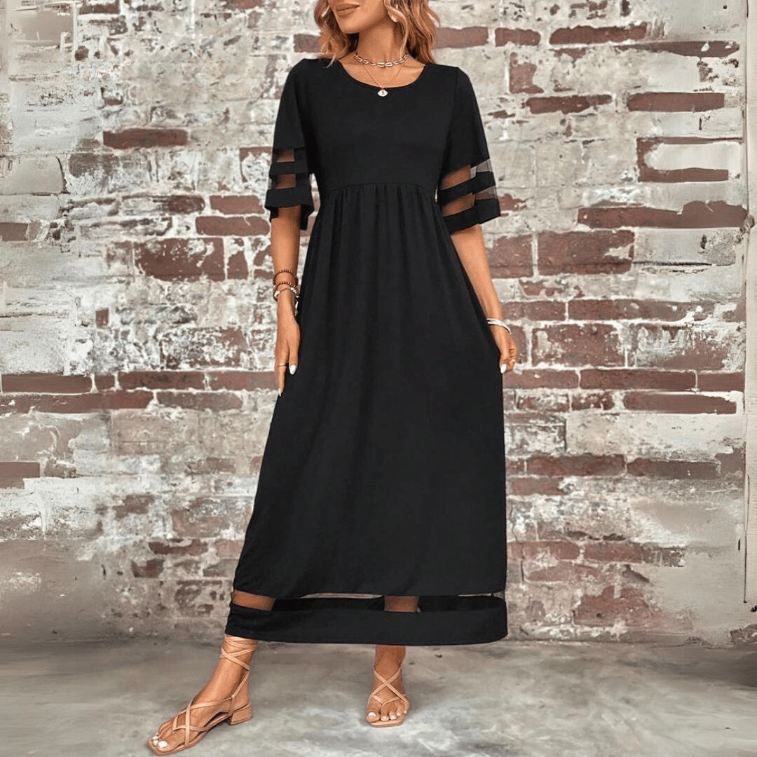 Robe Midi pour une Élégance Sans Effort - Aubrey - Cheneris