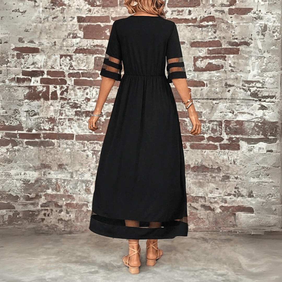 Robe Midi pour une Élégance Sans Effort - Aubrey - Cheneris