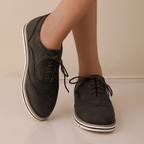 Chaussures en cuir à lacets pour femmes – Claire - Cheneris