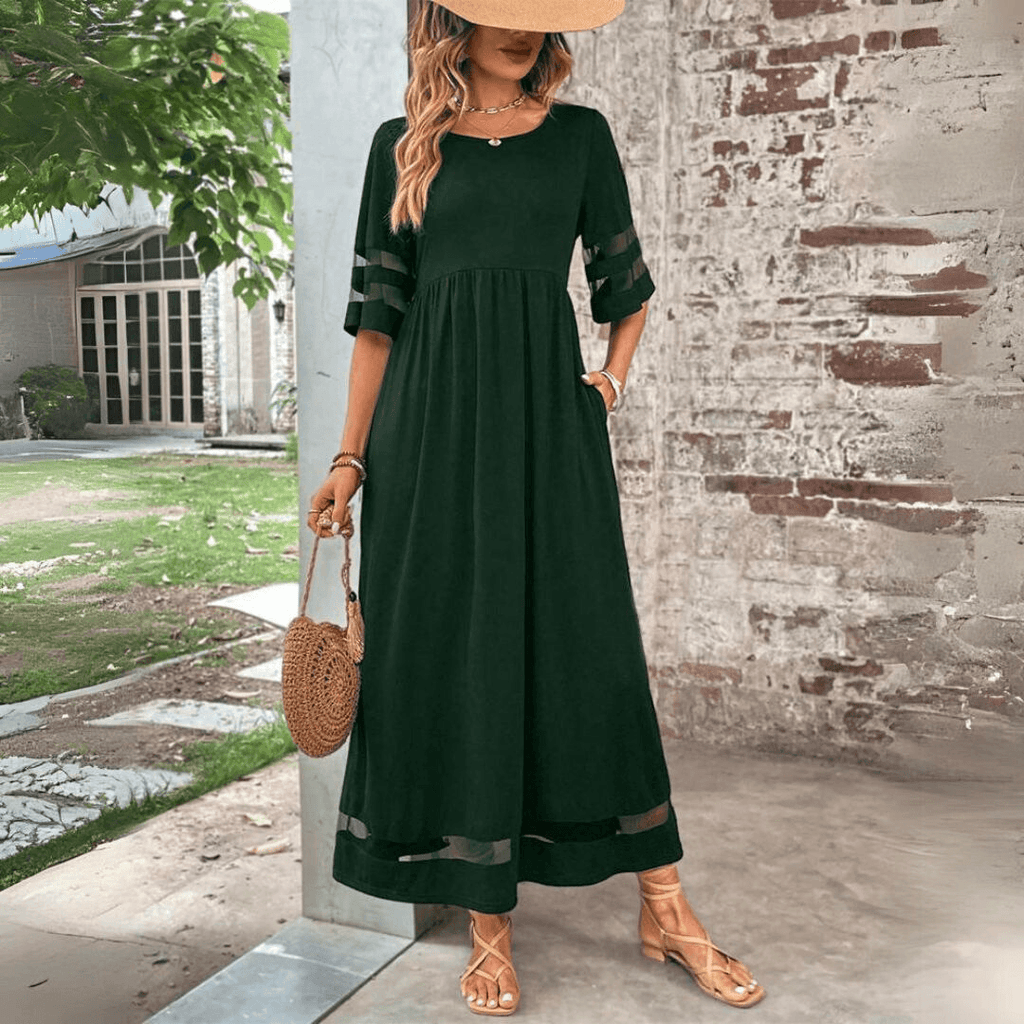 Robe Midi pour une Élégance Sans Effort - Aubrey - Cheneris