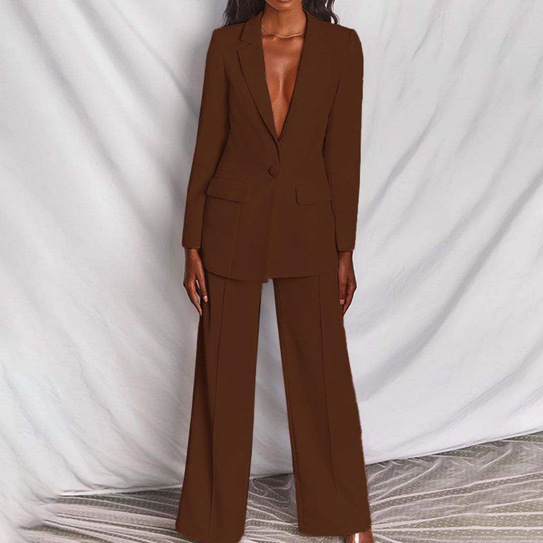 Blazer et pantalon élégants pour femmes - Loradea