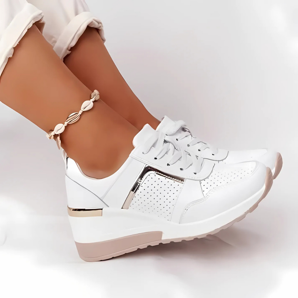Baskets montantes à pois pour femmes – Maëlle