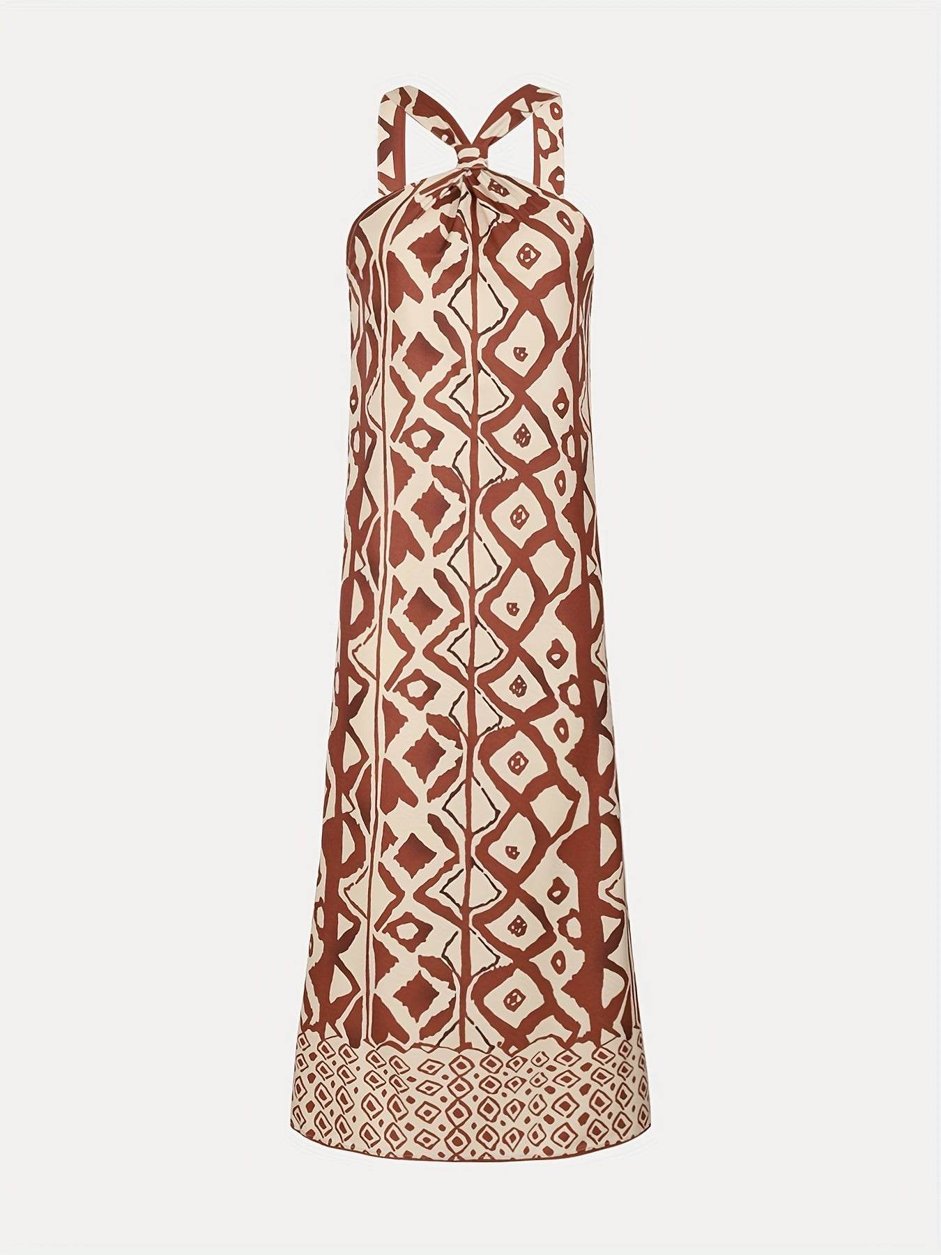 Robe maxi avec imprimé géométrique - Amelia - Cheneris