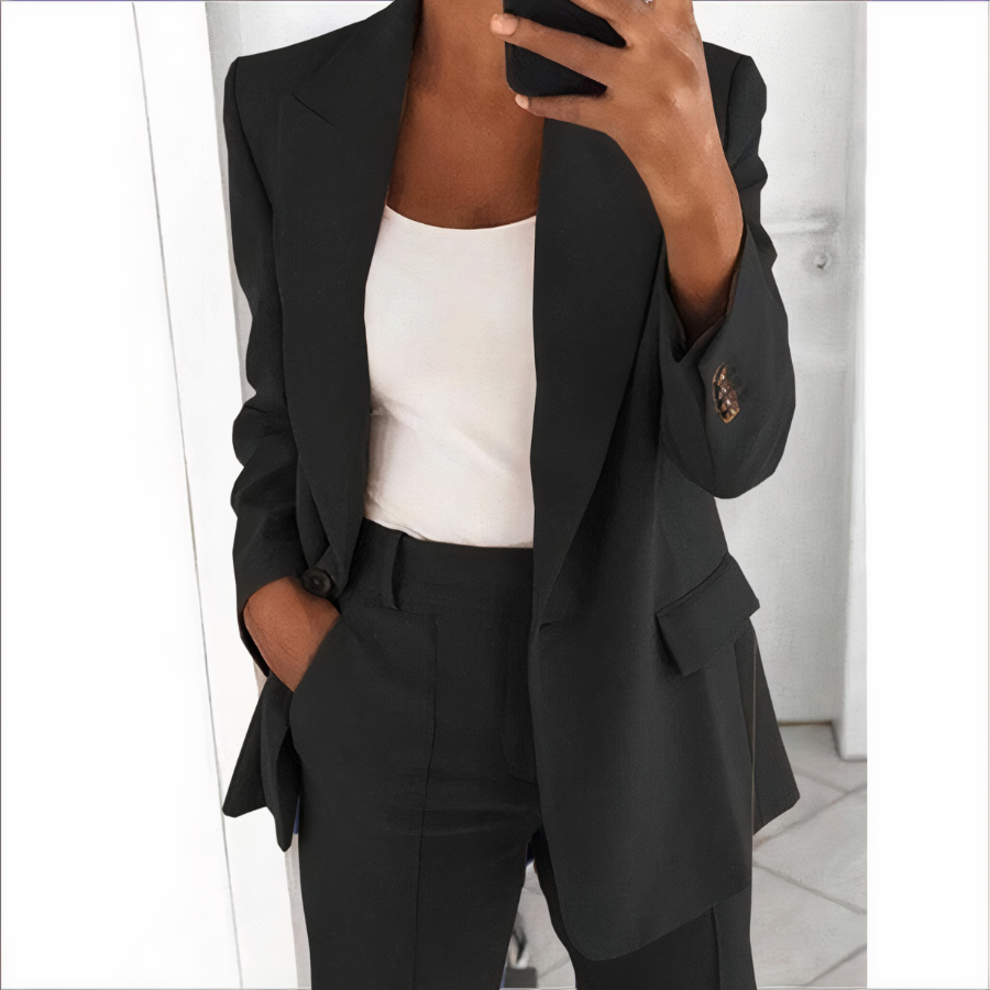 Blazer avec pantalon pour femmes - confortable et aéré