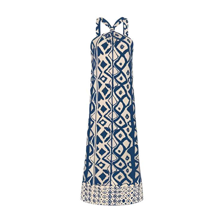 Robe maxi avec imprimé géométrique - Amelia - Cheneris