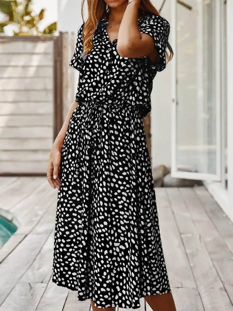 Robe d'été imprimée | Aérienne et confortable - Cheneris