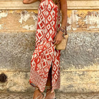 Robe maxi avec imprimé géométrique - Amelia - Cheneris