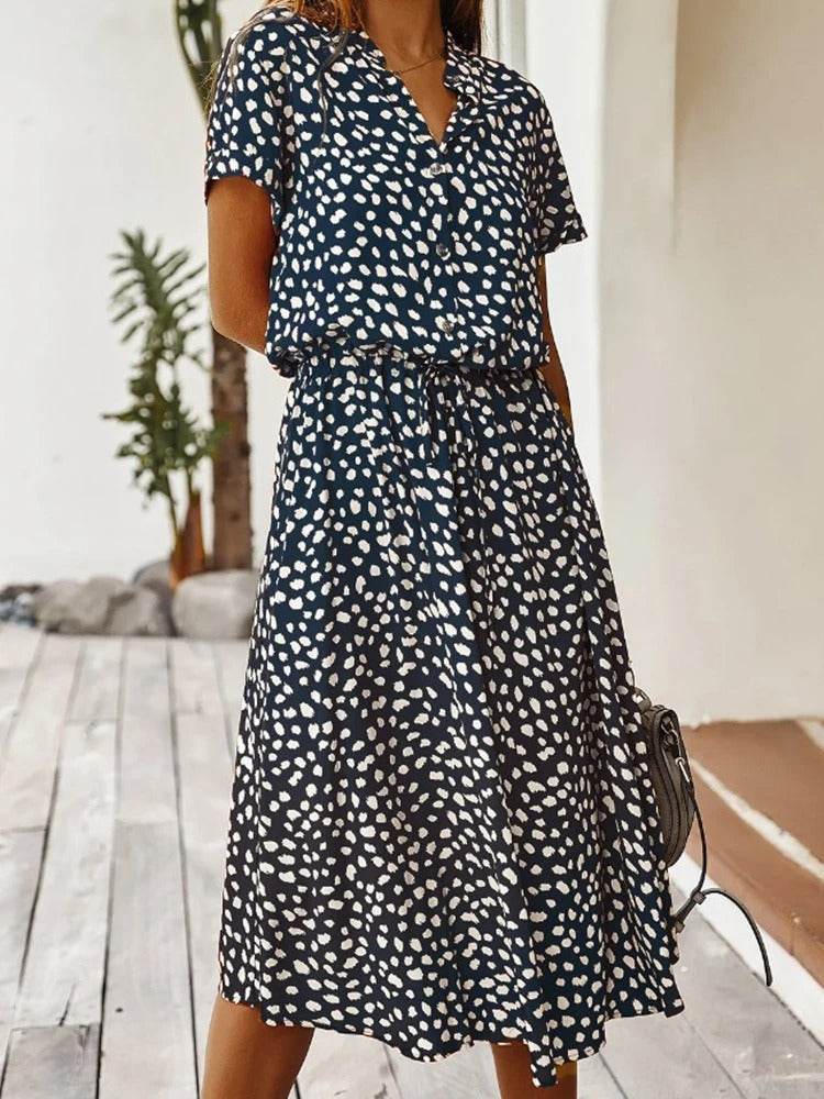 Robe d'été imprimée | Aérienne et confortable - Cheneris