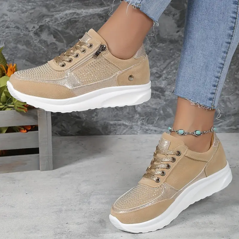 Dames sneakers met dikke hak – Lucienne 