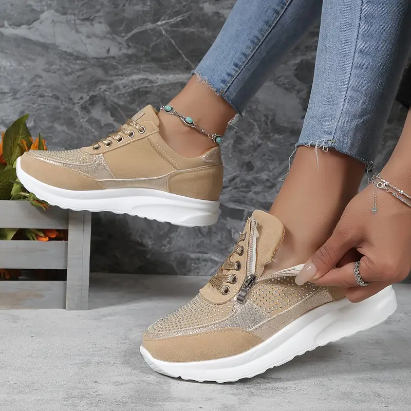 Dames sneakers met dikke hak – Lucienne 