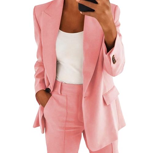 Blazer avec pantalon pour femmes - confortable et aéré